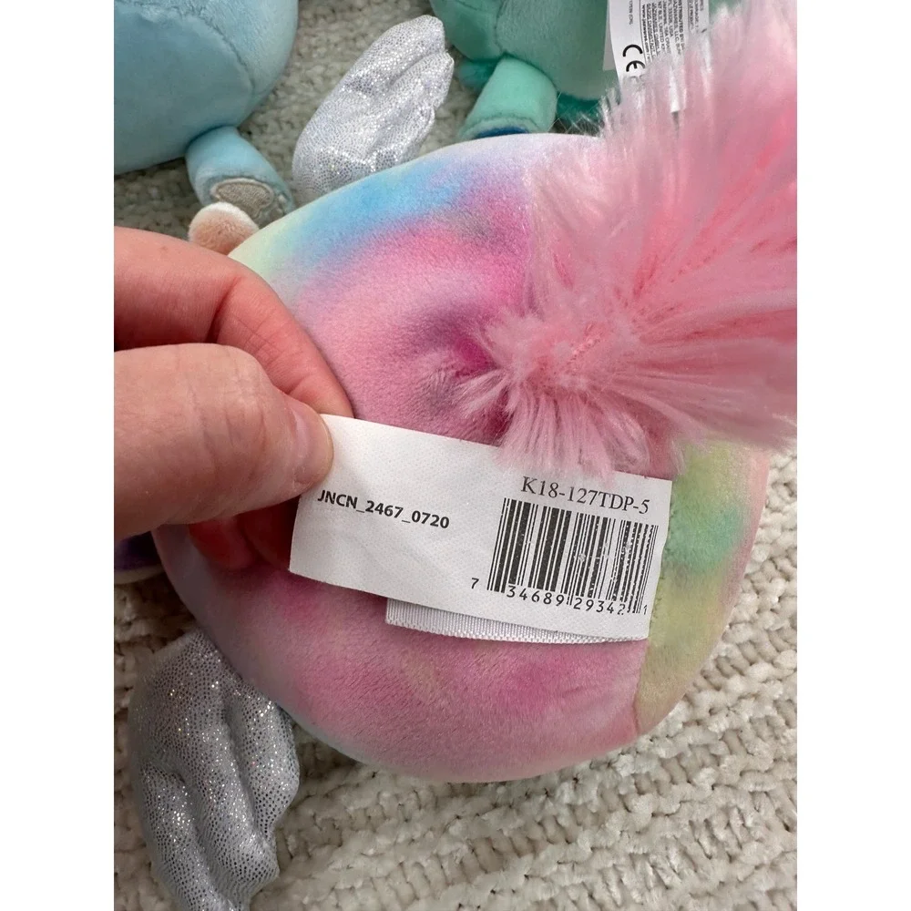 Squishmallows Plush Joelle Zaylee‎ Bigfoot Pegasus 6 Inch Lot Stuffed Animal Toy